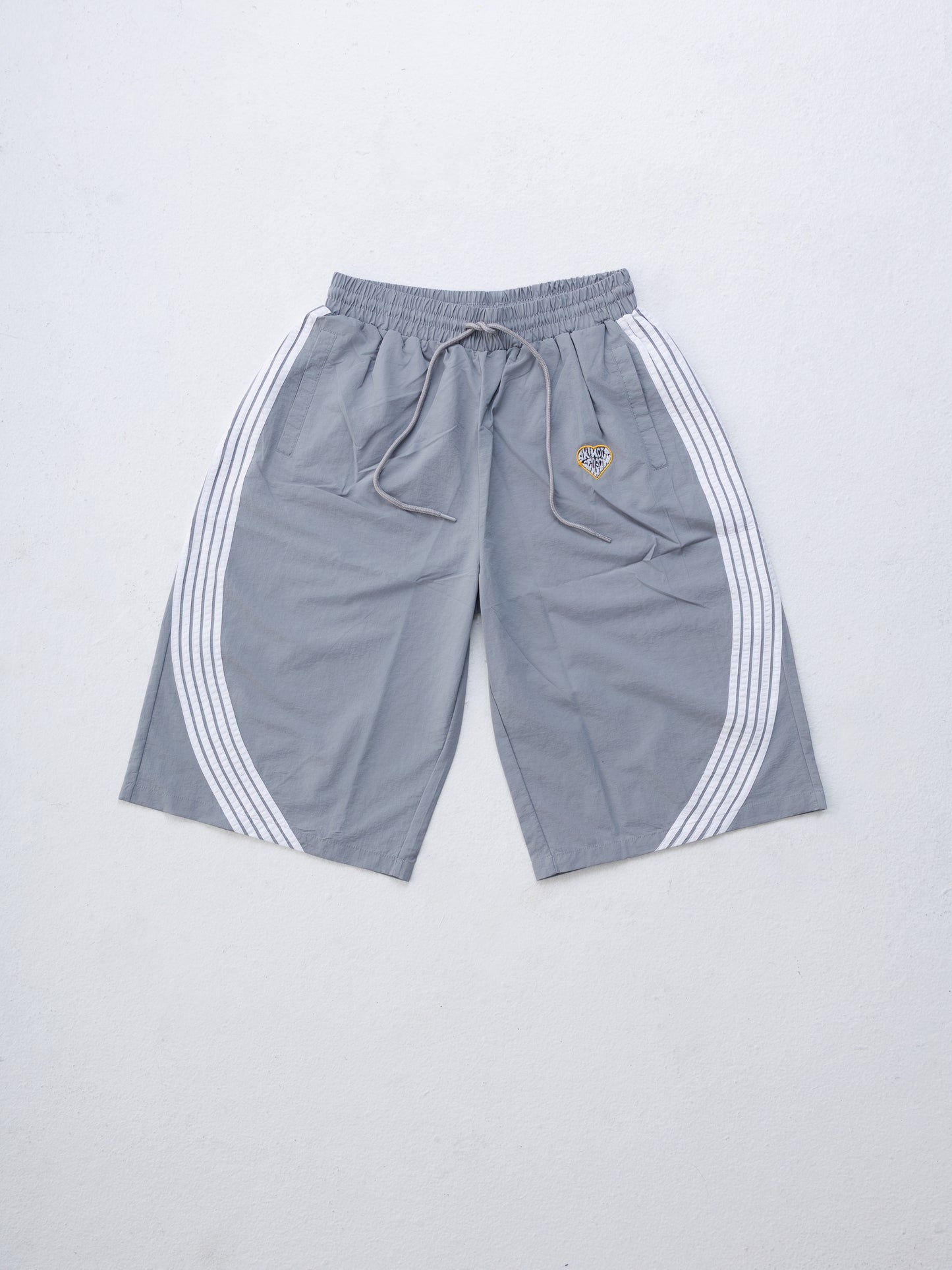 Haiti '26 Nylon Racer Shorts - Grey