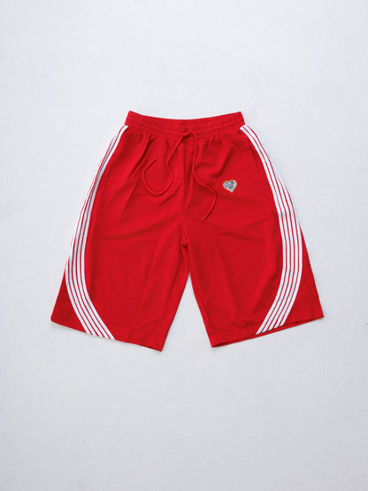 Haiti '26 Nylon Racer Shorts - Red